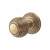 Florentine Bronze Reeded Mortice Door Knob - 70mm Rose Diameter - Delamain Range