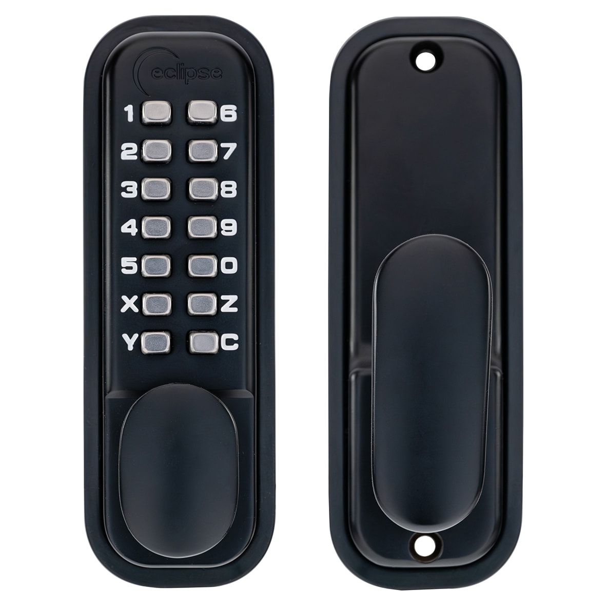 Easy Code Push Button Digital Code Lock - Holdback Option - Matt Black