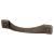 Mottled Bow Cabinet Pull Handle - 128mm Centres - Pewter