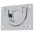 Flush Chest Drawer Cabinet Pull Handle - 75 x 45mm - Polished Chrome