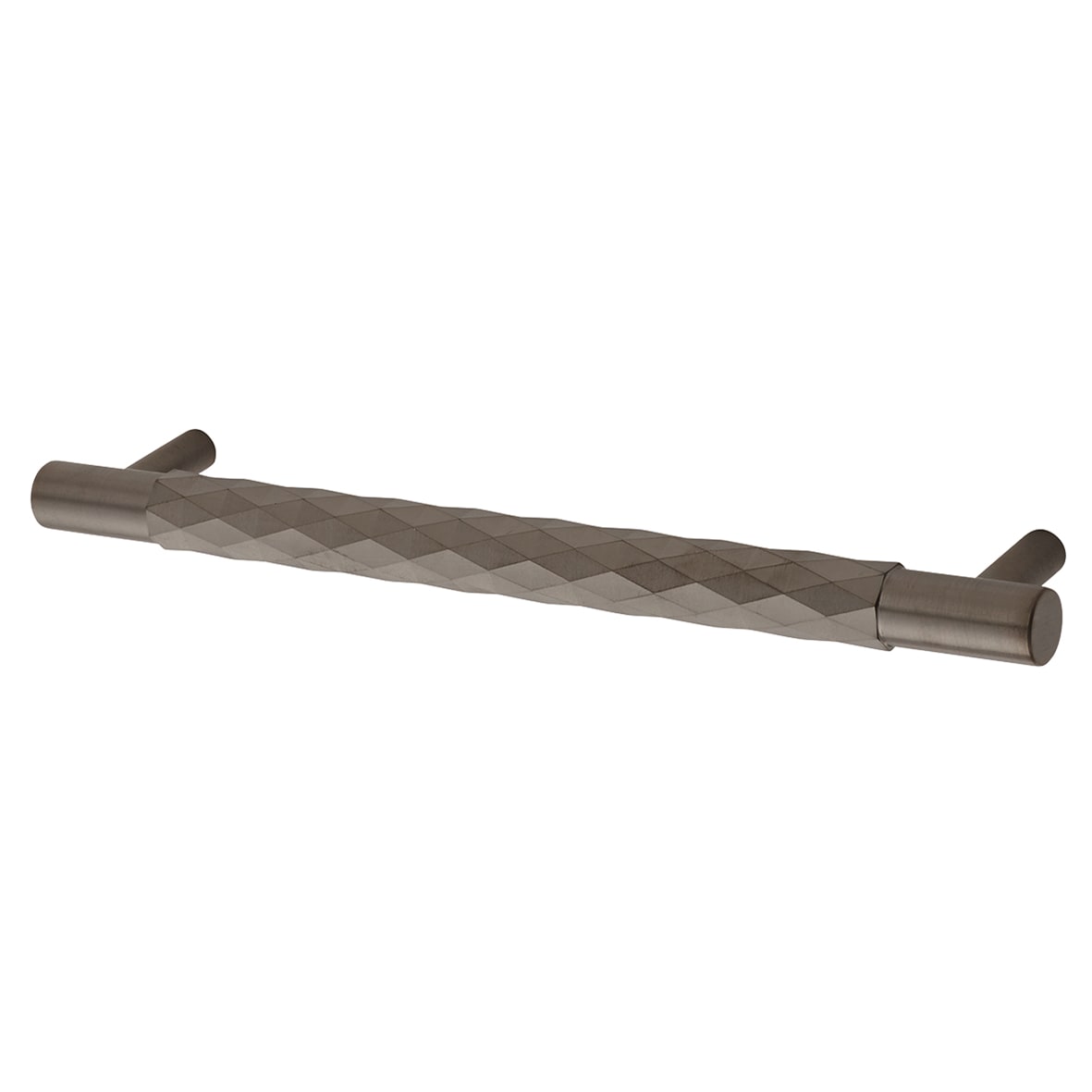 Diamond Cut 14mm T-Bar Cabinet Pull Handle - 160mm Centres - PVD Dark Bronze