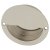 Circular Flush Cabinet Pull Handle - 90mm Diameter - Polished Stainless Steel