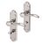 Polished Chrome Scroll Bathroom Door Handles - Madrid Range - 180 x 45mm