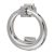 Ring Door Knocker - Polished Chrome - Square - 115 x 100mm