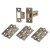 Tubular Latch Pack - 57mm Backset - 3 x Fire Rated Ball Bearing Hinges - Antique Brass