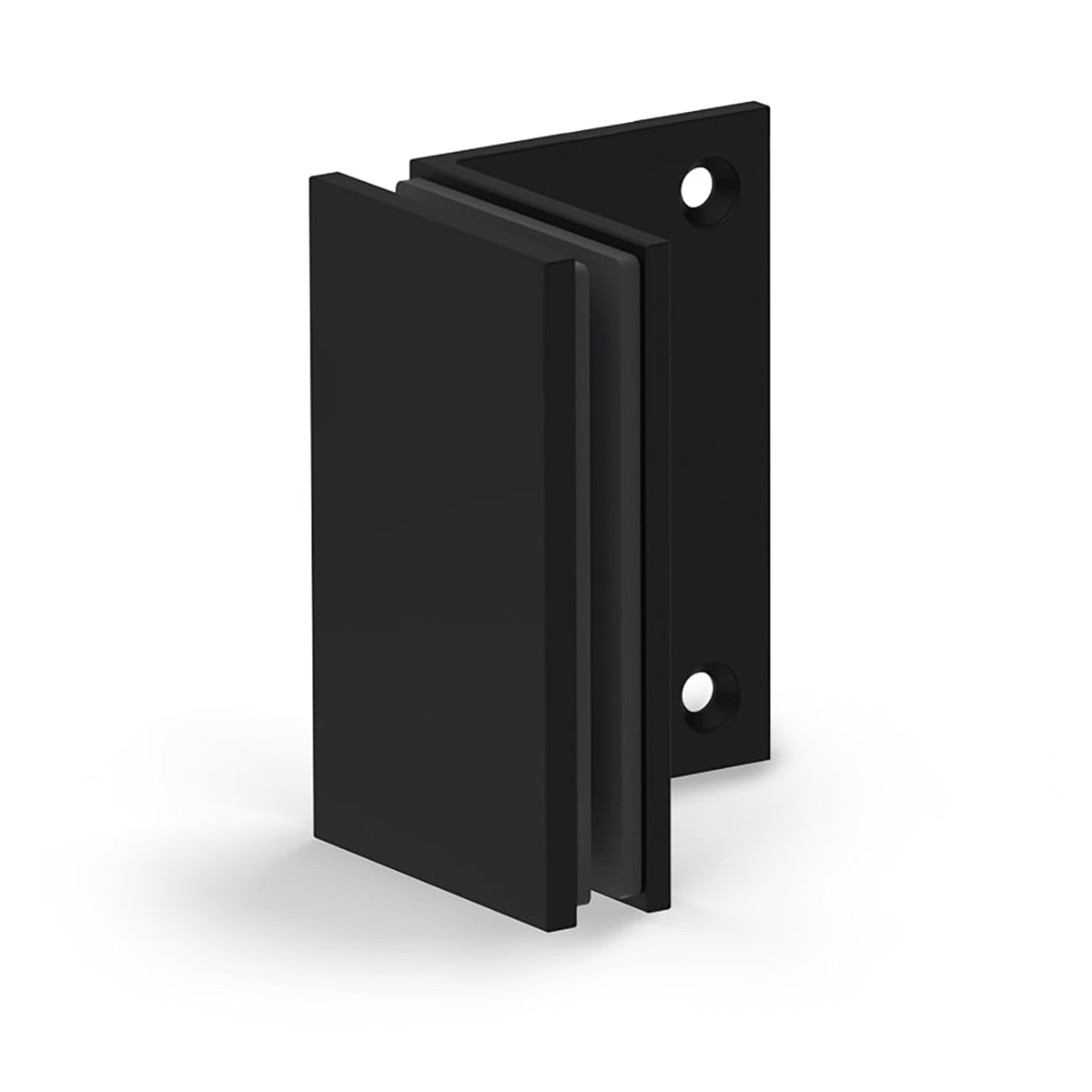 Bilbao Glass Clamp - Wall Mount - 8-12mm Glass - Matt Black