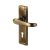 Marcus Antique Brass Keyhole Lock Door Handles - Windsor Range - 154 x 40mm