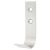 Flat Single Coat Hook - 70 x 20 x 40mm - Satin Stainless Steel