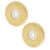 PVD Brass Rose Set for 19mm Door Pull Handles - 52 x 6mm