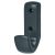 Nylon Single Coat Hook Face Fix - 62 x 20 x 35mm - Anthracite Grey