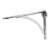 Curved Steel Shelf Bracket - 249 x 174mm - Pewter