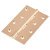 Solid Drawn Butt Door Hinge - 100 x 67 x 2mm - Polished Copper - Pair