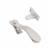 Cast Victorian Wedge Casement Window Fastener - Reversible - Satin Chrome