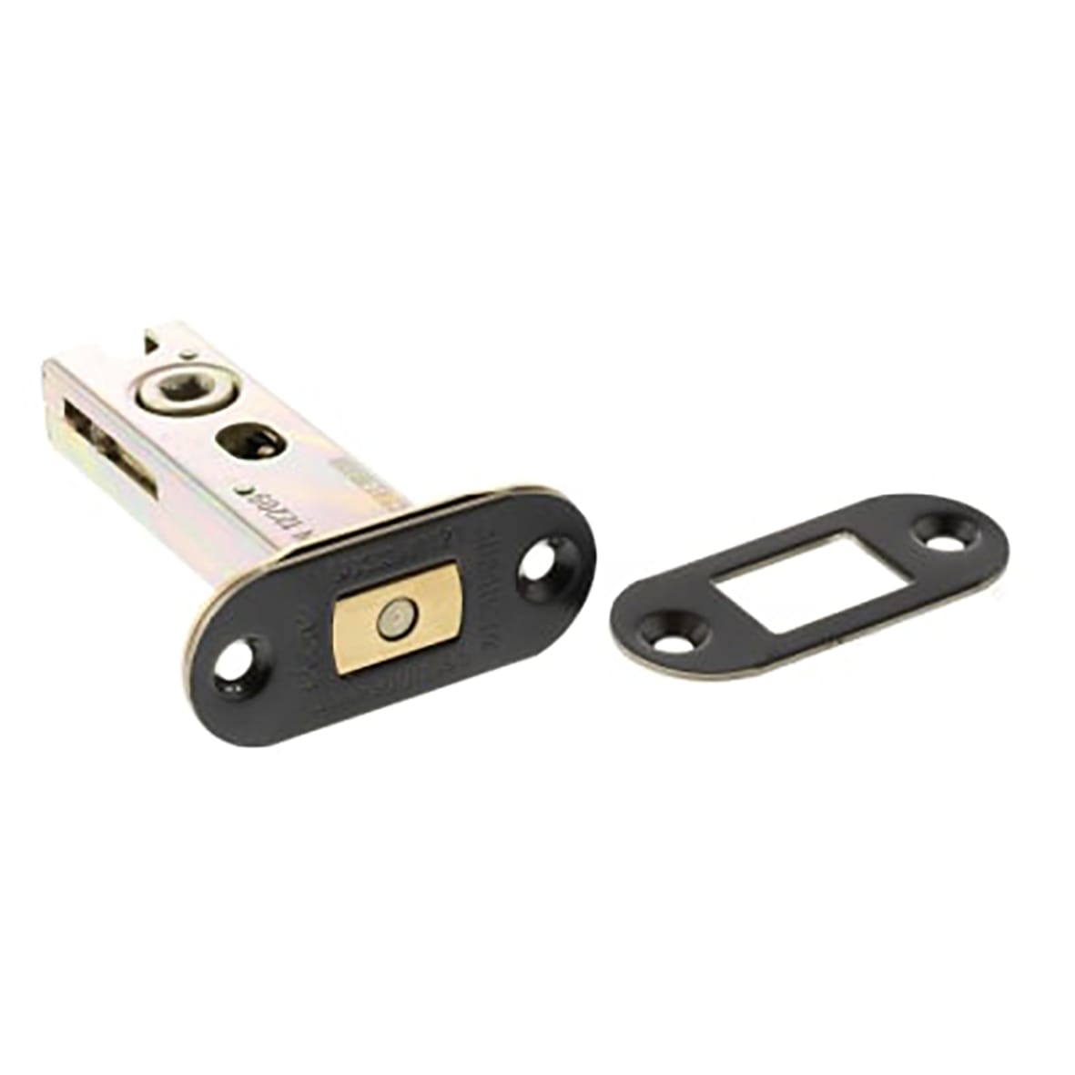 Fire-Rated Bolt Through Tubular Bathroom Deadbolt - 78mm Case - 57mm Backset - Radius - Dark Bronze