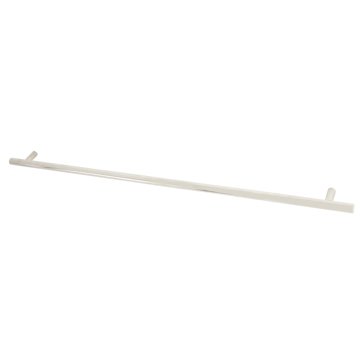 12mm T-Bar Cabinet Pull Handle - 448mm Centres - Polished Nickel