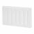 Hit & Miss Vent - 155 x 95mm - 2182mm² Free Air Flow - White Plastic
