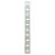 Flat Bookcase Strip - 1829 x 19mm - Bright Zinc Plated