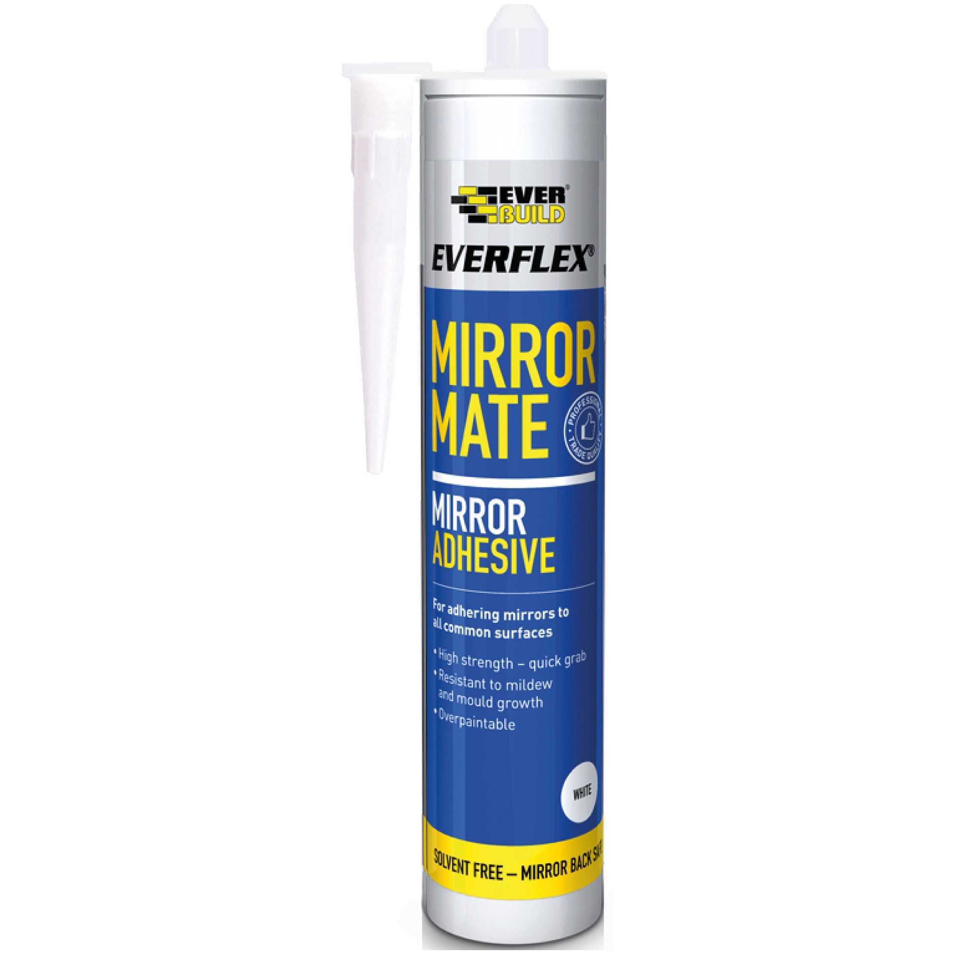Everflex Mirror Mate Glass & Mirror Adhesive - 290ml - White