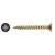 II Stick Fit PoziSquare Countersunk Wood Screws - 5.0 x 30mm - Yellow Zinc - Pack of 200