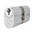 5 Pin 60mm Oval Double Cylinder - 30 + 30mm - Polished Chrome - Keyed Alike