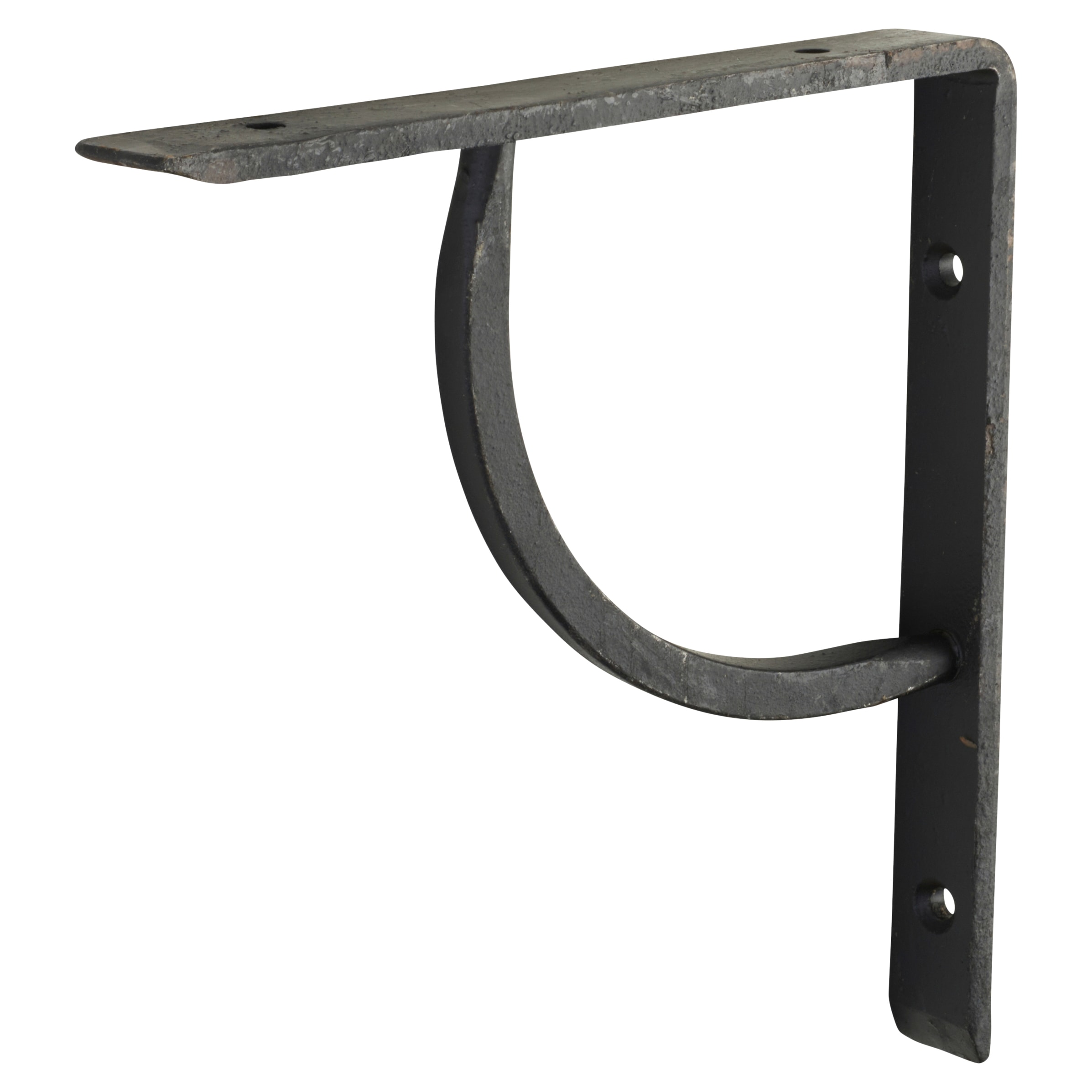 Plain Shelf Bracket - 159 x 159mm - Black Beeswax