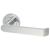Brass Polished Chrome Door Handles on Round Rose - Concept Range