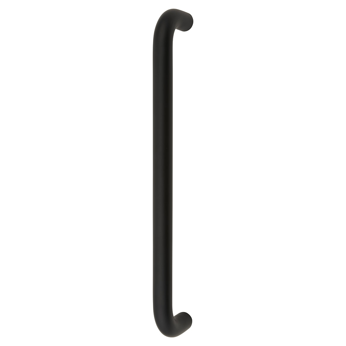 Matt Black 19mm D-Bar Door Pull Handle - Bolt Fix - 305mm Centres