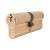 5 Pin 95mm Euro Double Cylinder - 45 + 50mm - Polished Brass - Keyed to Differ