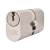 J2X6 Pattern 5 Pin 64mm Oval Double Cylinder - 32 + 32mm - Satin Chrome - Keyed to Differ