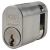 J2X1 Pattern 5 Pin 40mm Oval Single Cylinder - 32 + 8mm - Satin Chrome - Keyed to Differ