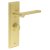 Satin Brass Fire Rated Bathroom Door Handles - Fitzrovia - Inner 2 - 200 x 55mm