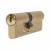 1 Star 6 Pin Kitemarked 90mm Euro Double Cylinder - 40 + 50mm - Polished Brass - Keyed to Differ