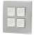 Swarovski Crystal Delos Cabinet Knob - 38 x 38mm - Clear