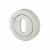 Escutcheon - 50mm Diameter - Keyhole - Polished Chrome