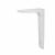 Aluminium Shelf Bracket - 65 x 100mm - White