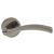 Black Nickel Door Handles on Round Rose - Solar Range