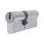 1 Star 6 Pin Kitemarked 95mm Euro Double Cylinder - 40 + 55mm - Satin Chrome - Keyed to Differ
