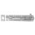 Traditional Tower Gate Bolt - Necked - 150mm Length - Galvanised