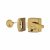 Double Locking Nightlatch - 40mm Backset - Polished Brass Case/Cylinder