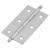 Solid Drawn Finial Butt Cabinet Hinge - 64 x 35 x 1.45mm - Satin Chrome - Pair