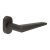 Dark Bronze uPVC Multipoint Door Handles on Oval Rose - CR-107 Range