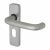 Satin Aluminium 19mm Return to Door Oval Lock Door Handles - Puma Range - 155 x 40mm