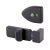 Designer Toilet Cubicle Indicator Bolt - 12-13mm Panels - Black Textured