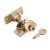 Locking Brighton Screw Pattern Sash Window Fastener - 57 x 22mm - Polished Brass