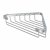 Style Wire Corner Shower Soap Dish Basket - 48 x 175 x 170mm - Polished Chrome