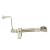 Telescopic Skylight ScrewJack Opener with Handle - 276mm Length - 315mm Throw - Sat Chrome