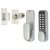 Borg BL2201 Easicode Pro Push Button Code Lock and Tubular Latch - Holdback Option - Grey