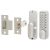 Easy Code Change Push Button Code Lock and Latch - Holdback Option - Satin Chrome