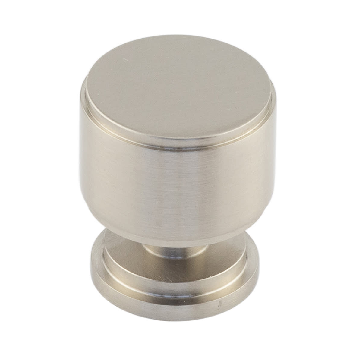 Belgrave Stepped Round Cabinet Knob - 30mm Diameter - Satin Nickel