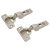 CLIP Cabinet Hinge - 100° - Un-Sprung - Half Overlay - Zinc Plated - Pair